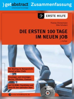 cover image of Die ersten 100 Tage im neuen Job (Zusammenfassung)